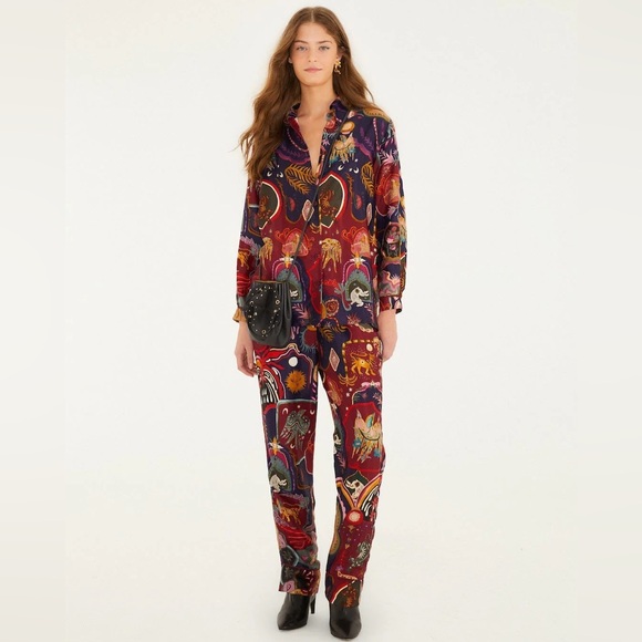 FARM Rio Vibrant Patterned Button Down Shirt - Picture 4 of 4